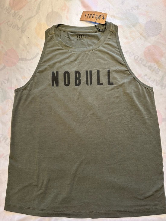 NOBULL Tops - NOBULL Olive Green Training Tank women’s size small NWT